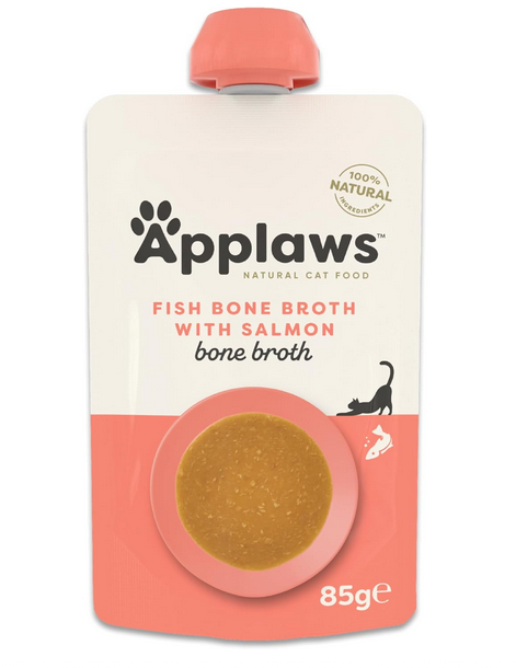 Applaws Cat Fish Bone Broth With Salmon Topper